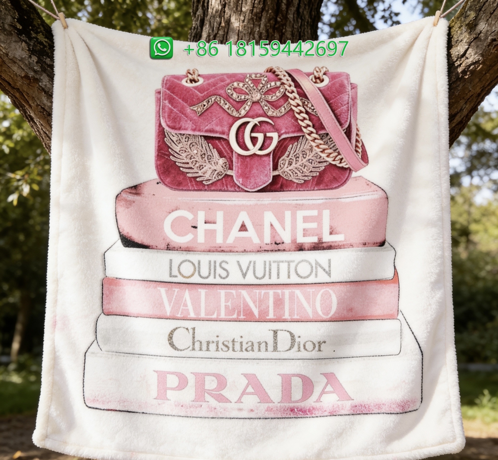 Chanel Throw Blankets